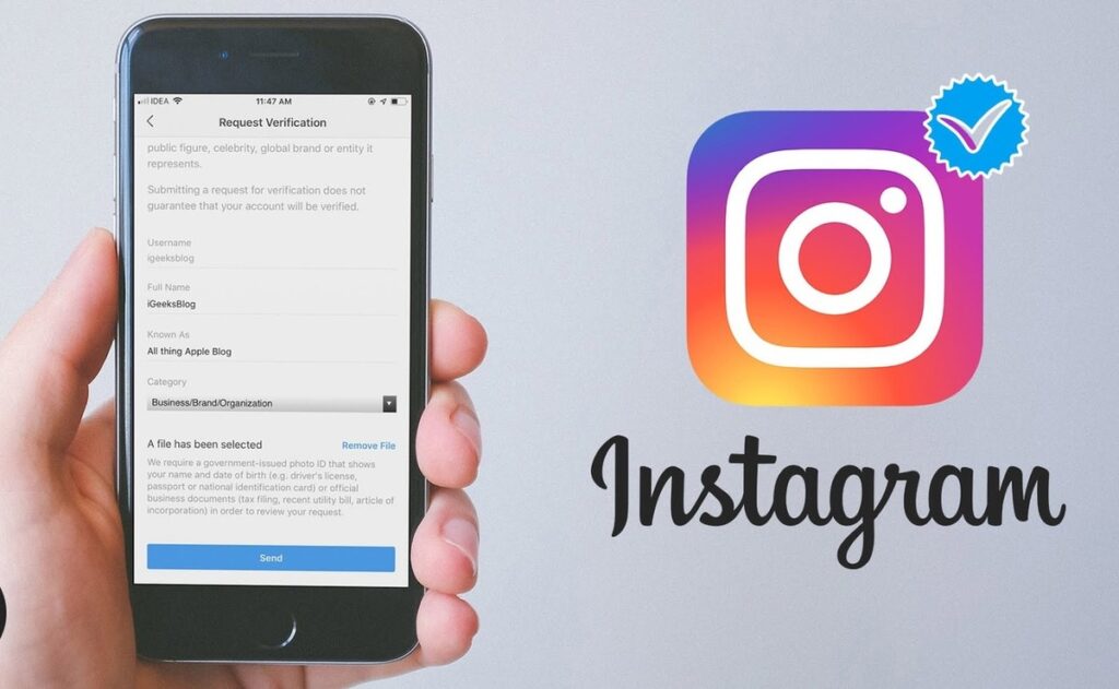 Comment avoir le badge vérifié sur Instagram Depuis iPhone et Android