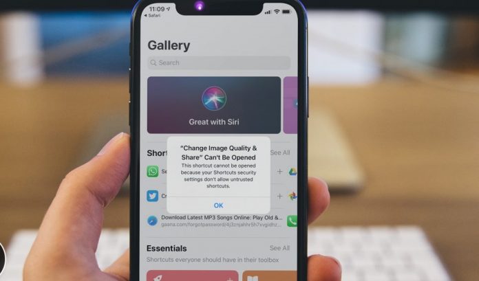 Comment autoriser les raccourcis non approuvés sur iPhone et iPad