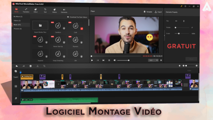 logiciel de montage video gtratui