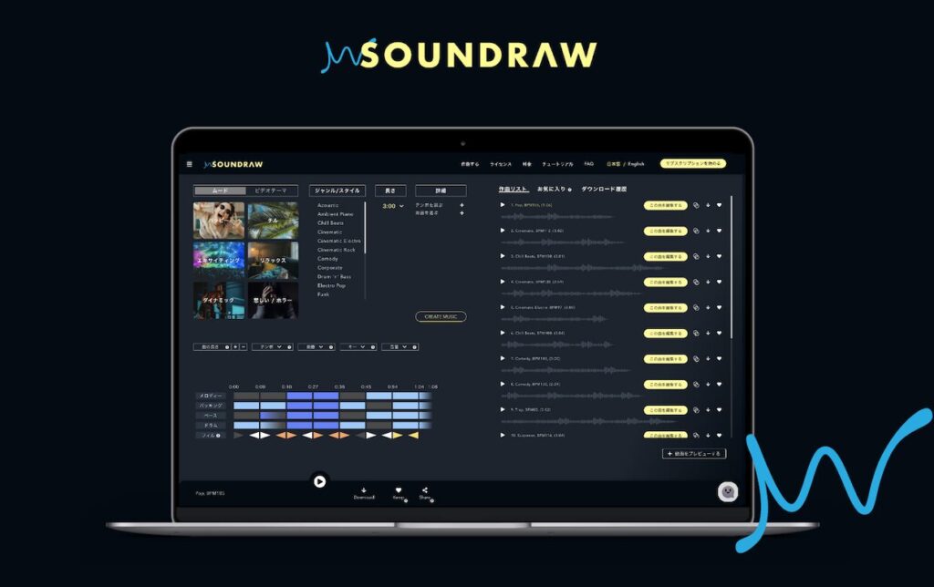 Créativité artificielle: Soundraw