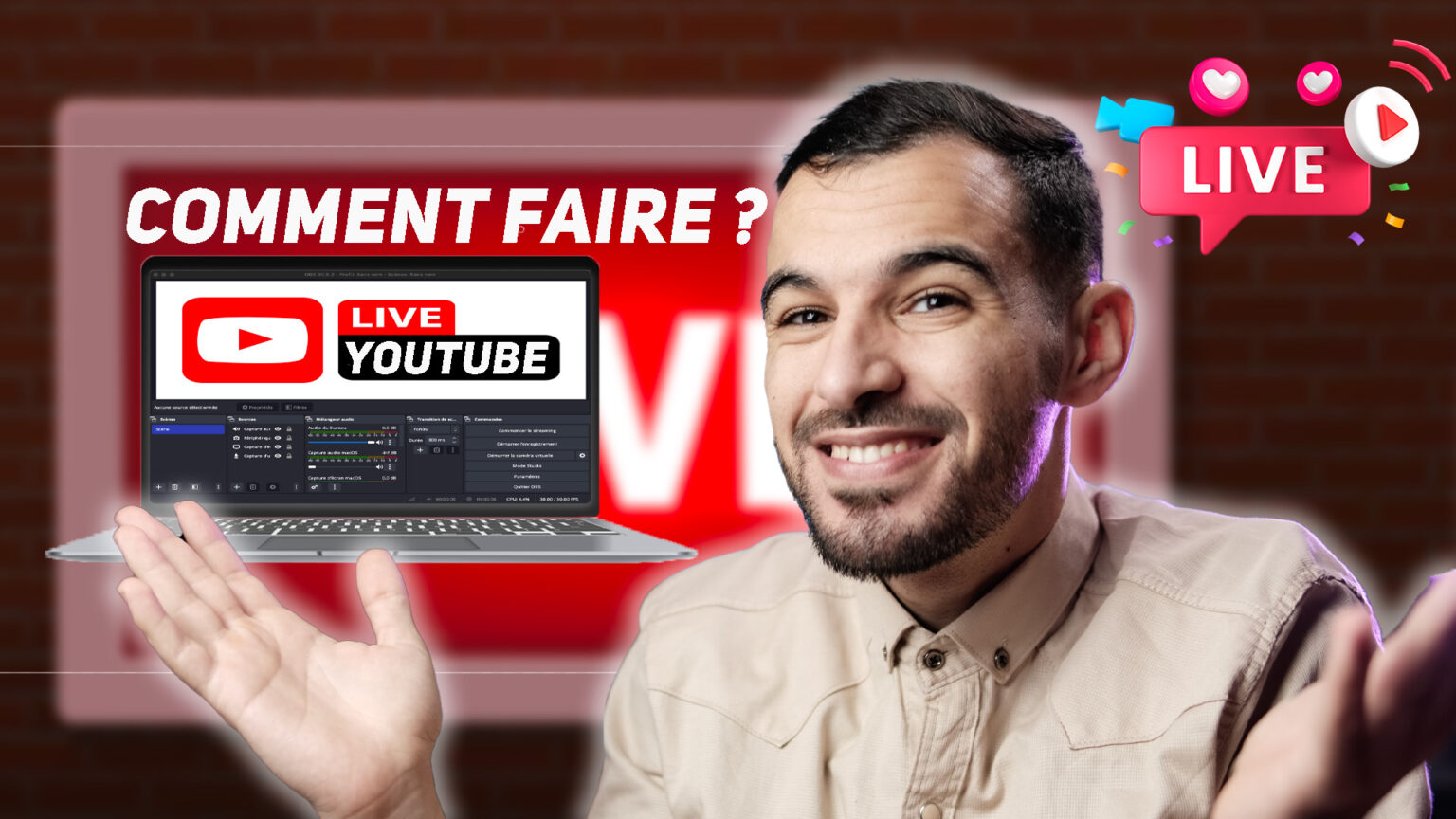 Comment faire un live YouTube Programmer sur PC