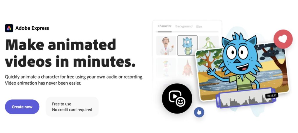Animez Vos Histoires avec cet outil IA : Adobe Express Animated Character