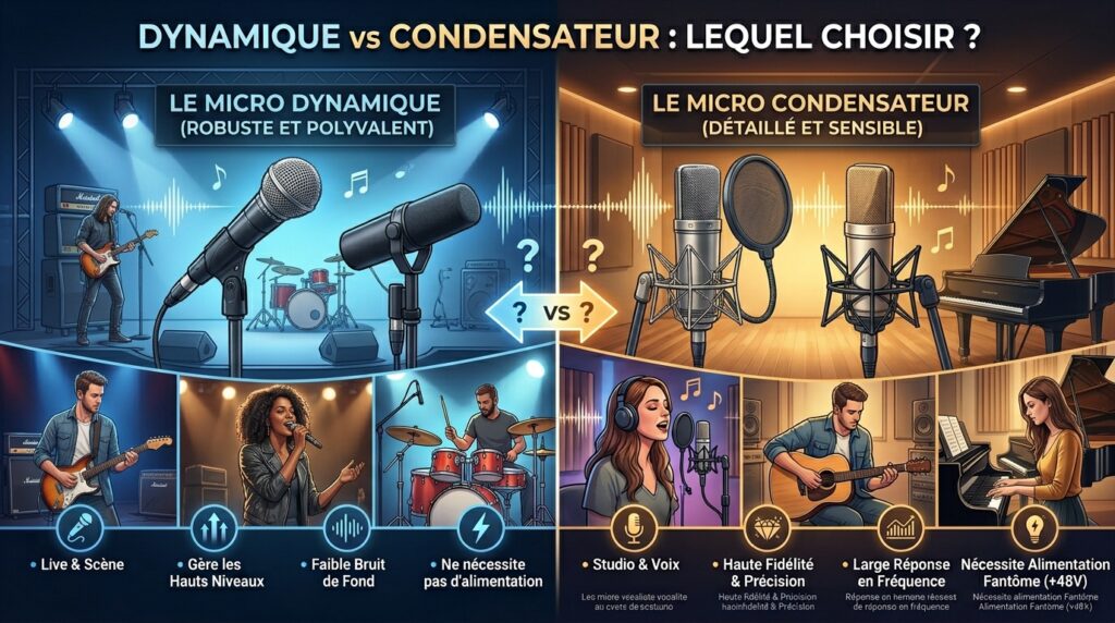 Dynamique vs Condensateur choisir