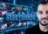 Comment créer une vidéo IA de niveau cinéma (sans gaspiller vos crédits) Man and storyboard grid
