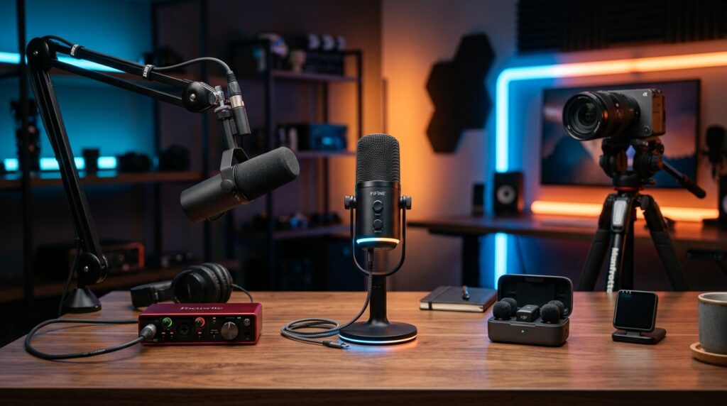 Studio setup audio technologies …